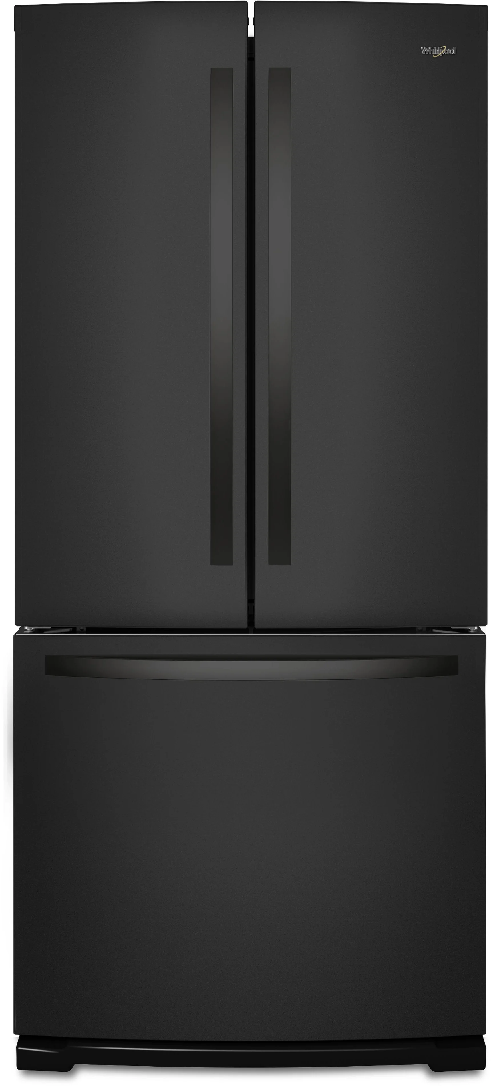 Whirlpool 30" 19.7 cu. ft. Black French Door Refrigerator - Energy Star
