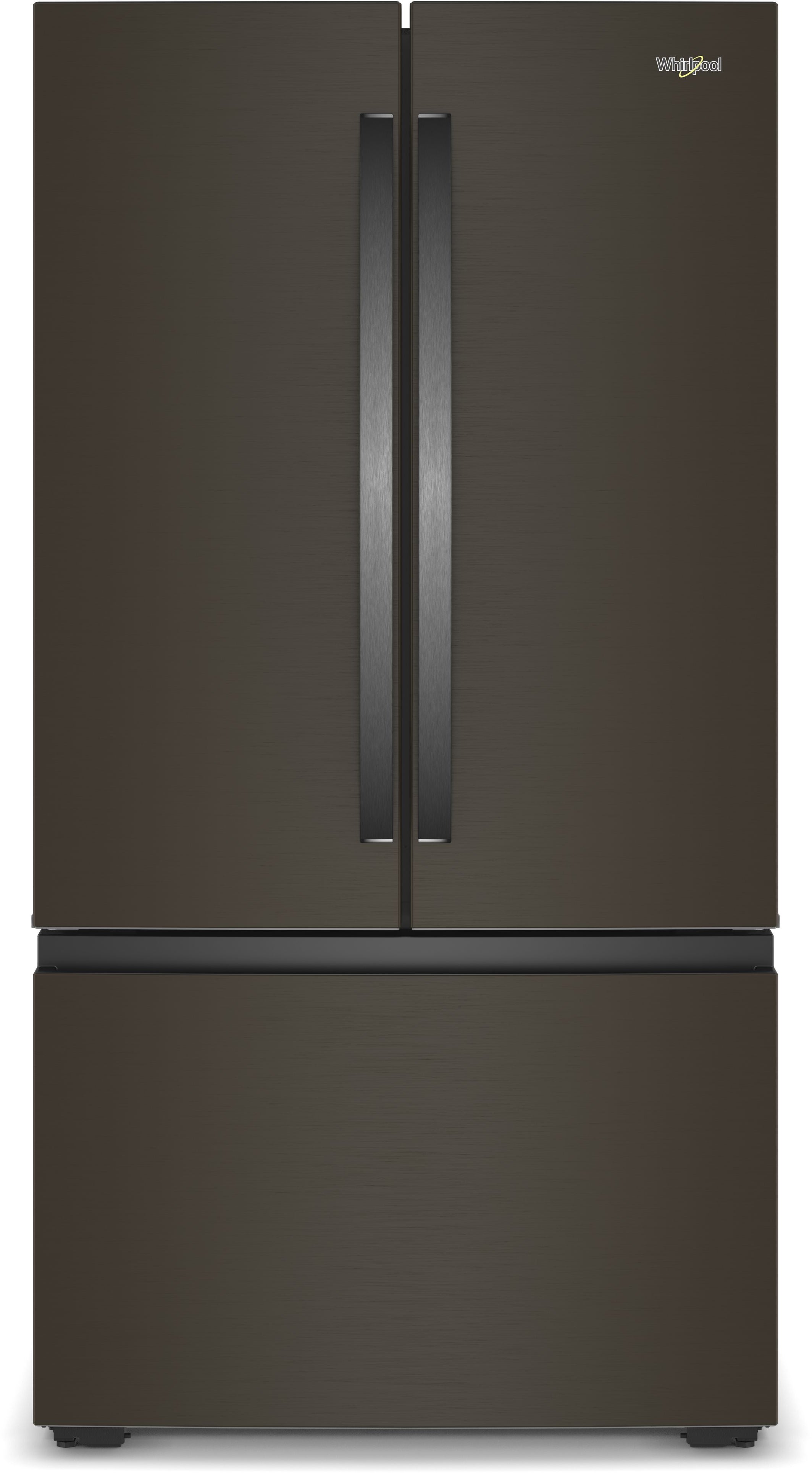 Whirlpool 36" French Door Refrigerator: Fingerprint-Resistant Black Stainless Steel