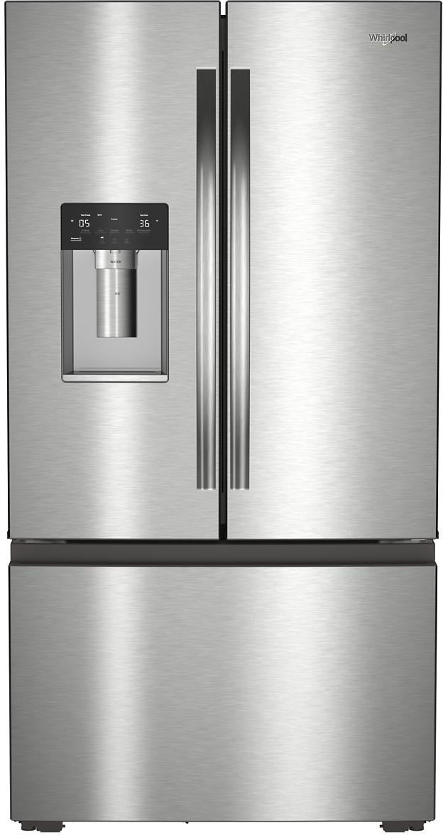Whirlpool 36" French Door Refrigerator: Fingerprint-Resistant Stainless Steel