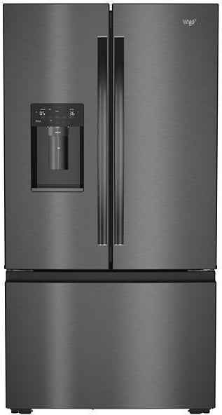 Whirlpool WRFC7036RV 36-inch Wide True Counter Depth 3-Door French Door Refrigerator - Black Stainless Steel