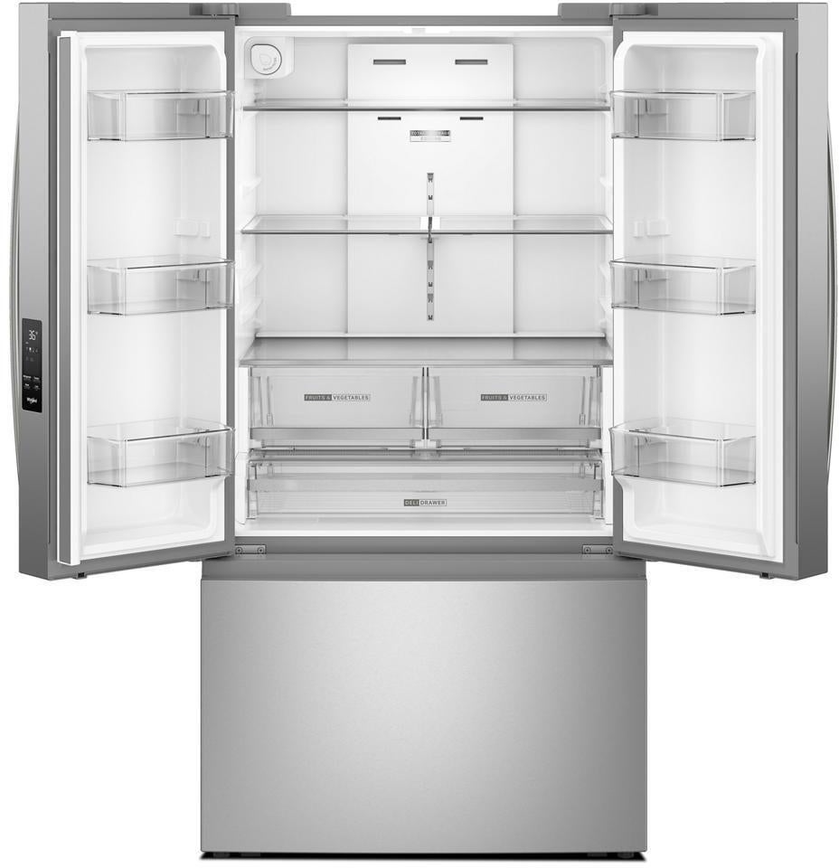 Whirlpool WRFF3336SZ 36 Inch Freestanding French Door Bottom Mount