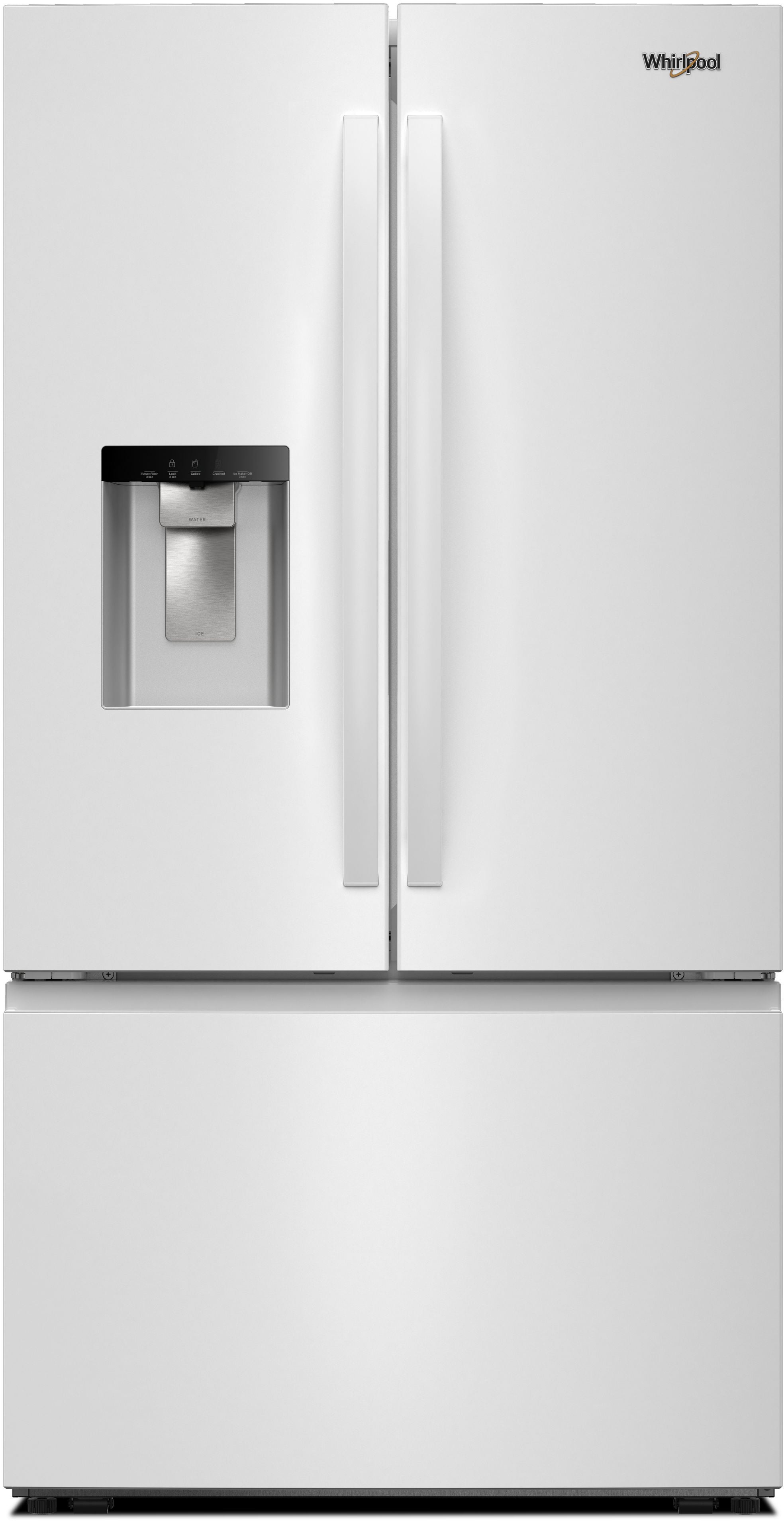 Whirlpool WRFF3736SW 36 Inch Freestanding French Door Refrigerator White