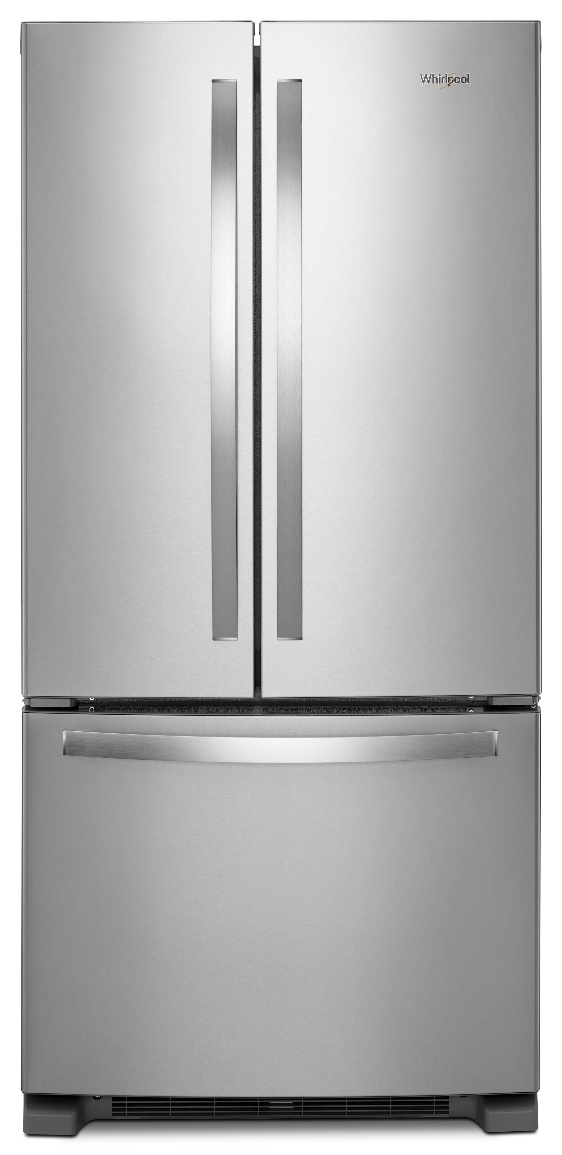 Whirlpool WRFF5333PZ 33 Inch Fingerprint Resistant Stainless Steel French Door Refrigerator
