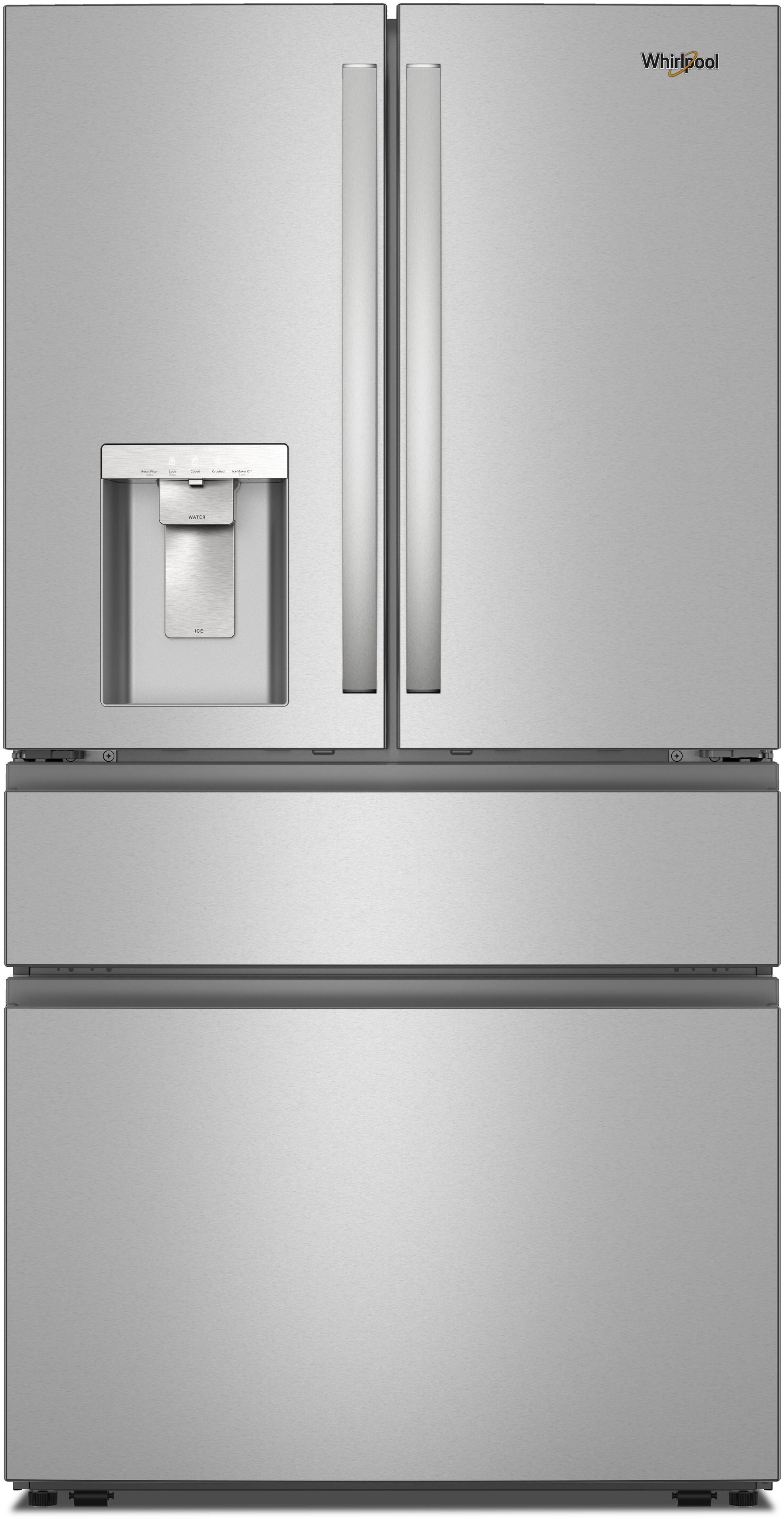 Whirlpool 36" French Door Refrigerator: Fingerprint-Resistant Stainless Steel