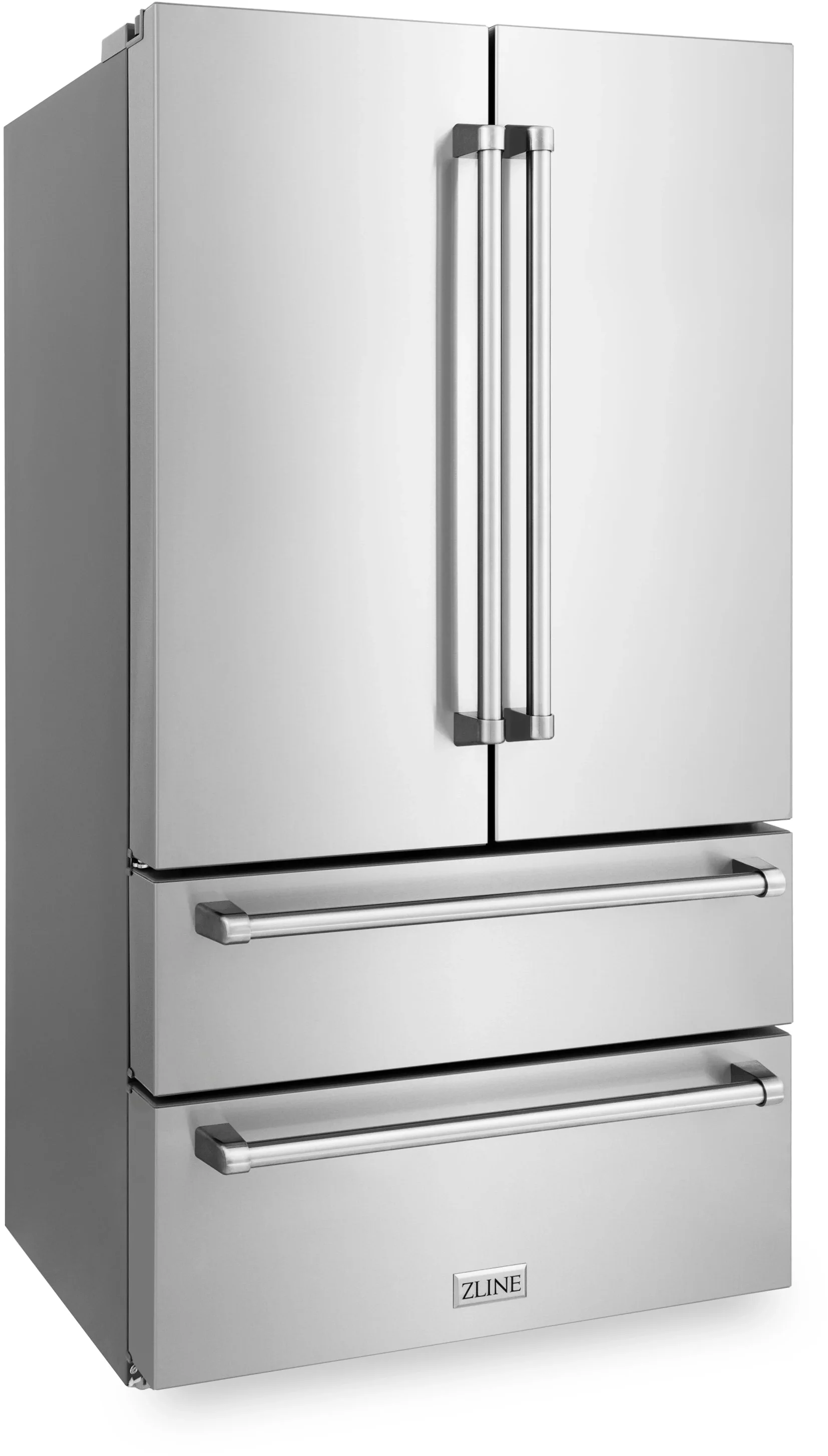 Z Line ZLINE RFM36BS 36 Inch Black Stainless Steel Counter Depth French Door Refrigerat