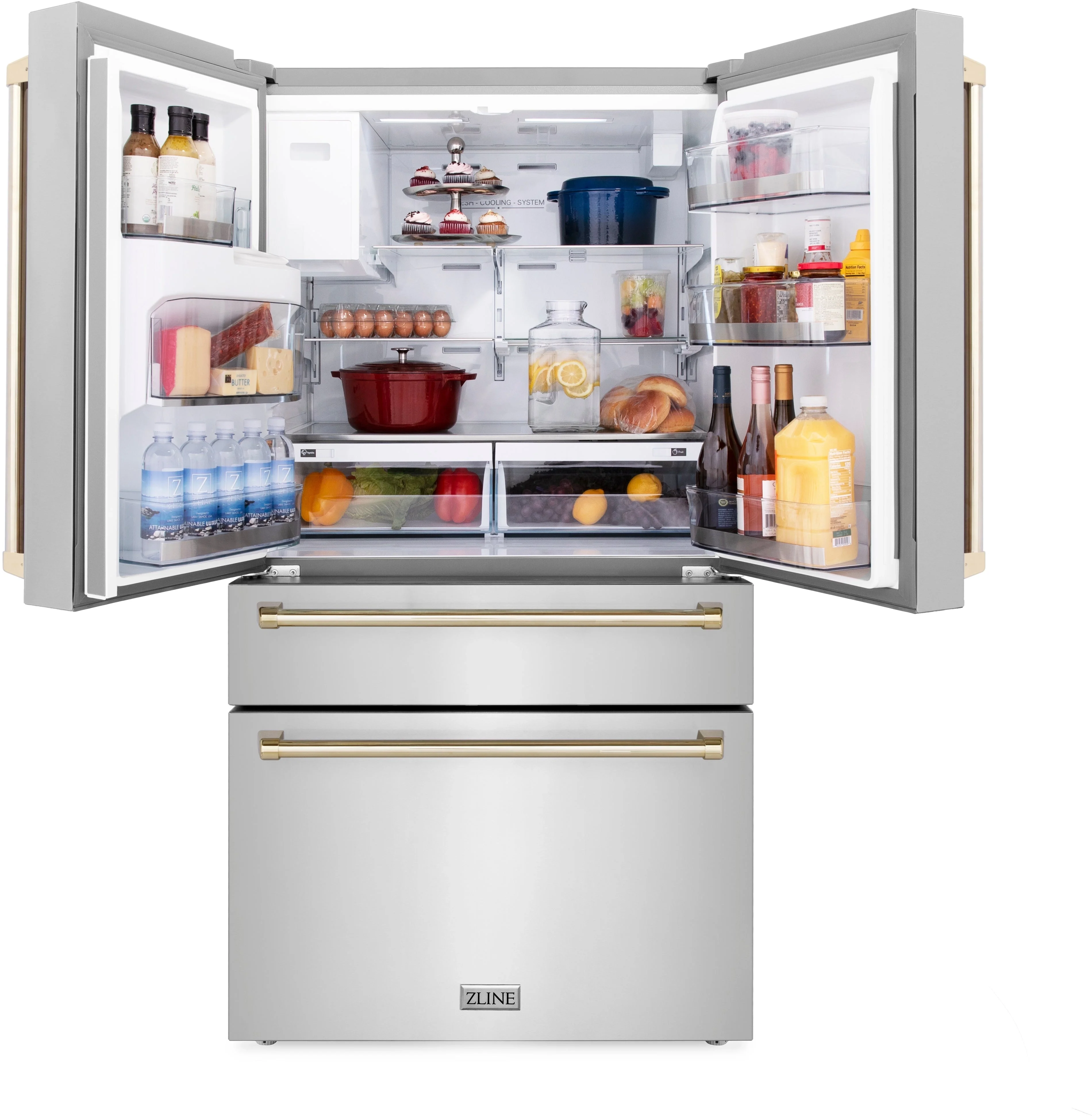 Z Line ZLINE RFMZW36MB  Autograph Edition Series 36 Inch Counter Depth French Door Refr