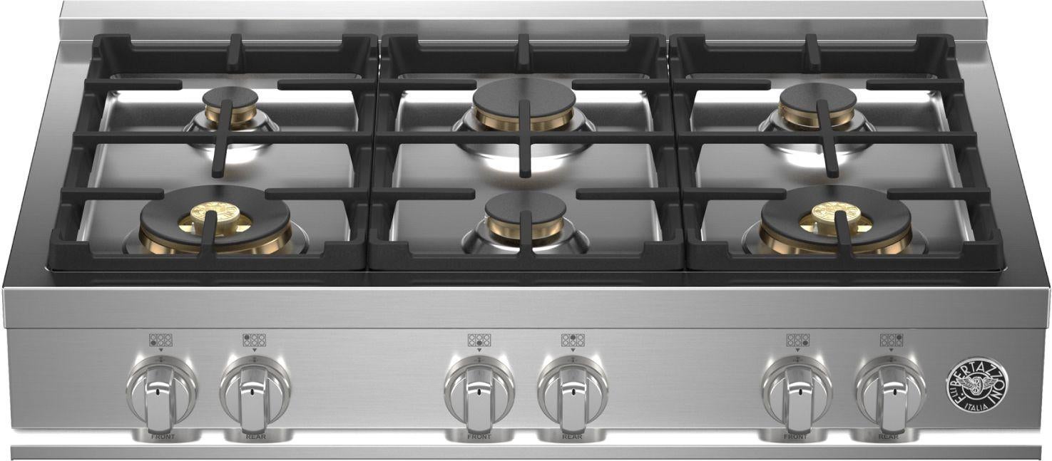 Bertazzoni MAST366RTBXT  Master Series 36 Inch Gas Sealed Burner Rangetop
