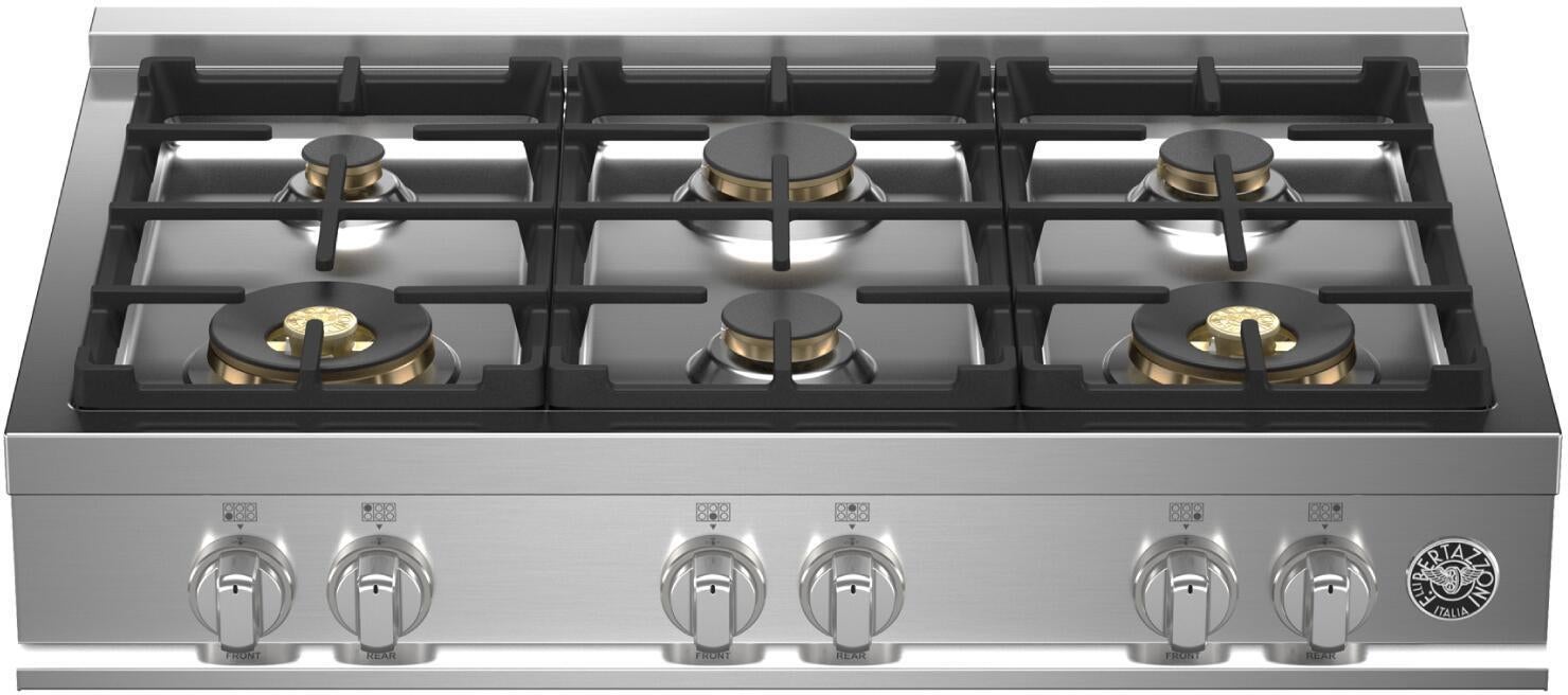 Bertazzoni MAST366RTBXTLP Master Series 36 Inch Gas Sealed Burner Rangetop