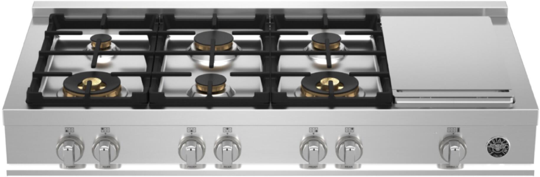 Bertazzoni MAST486GRTBXT Master Series 48 Inch Gas Sealed Burner Rangetop