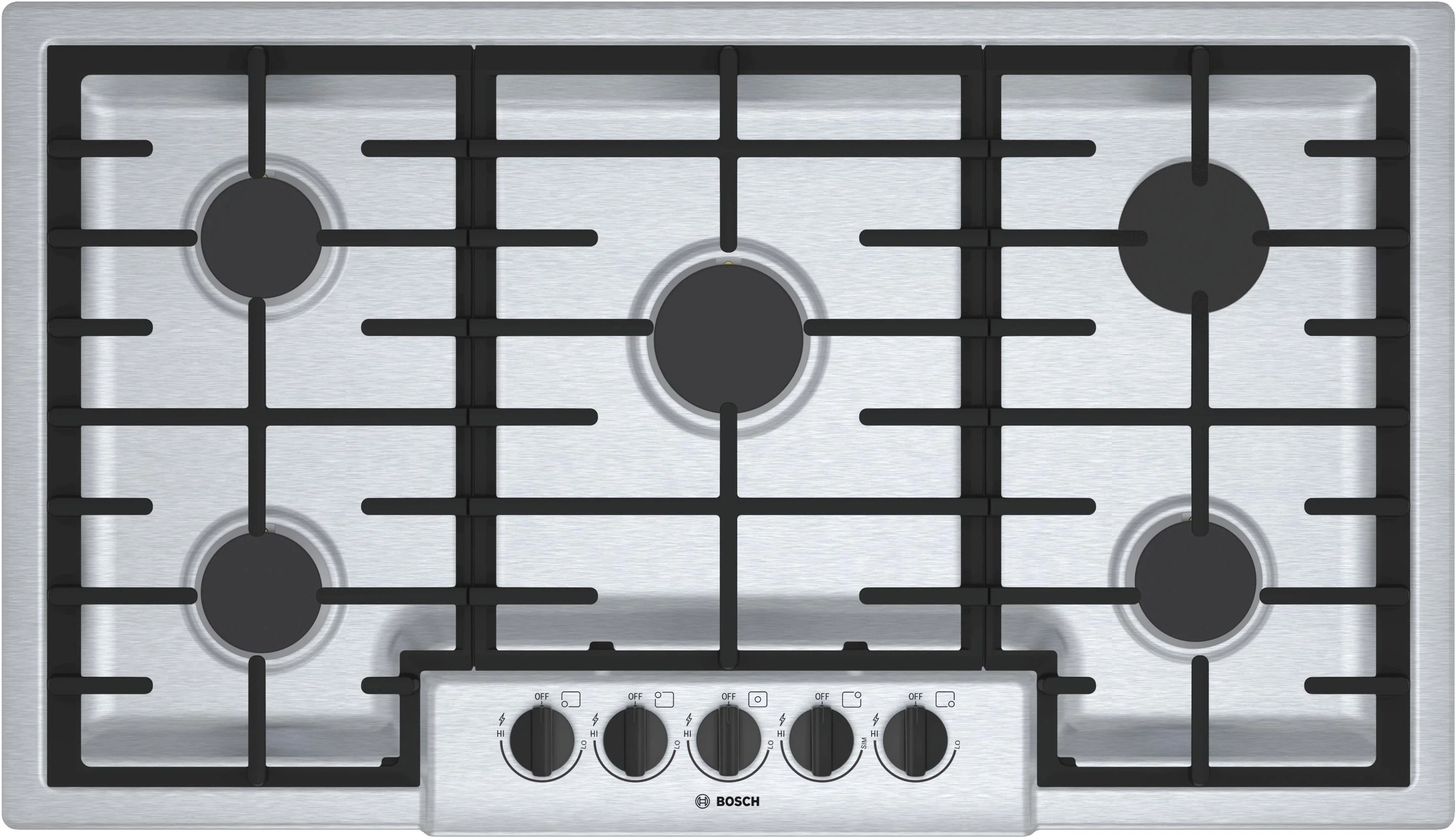 Bosch NGM5656UC 500 Series 36 Inch Gas Sealed Burner Cooktop