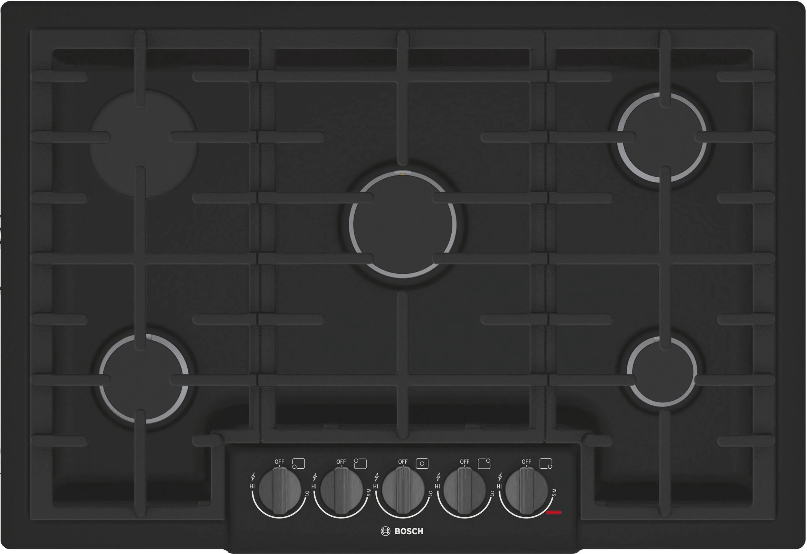 Bosch NGM8046UC 800 Series 30 Inch Gas Sealed Burner Cooktop