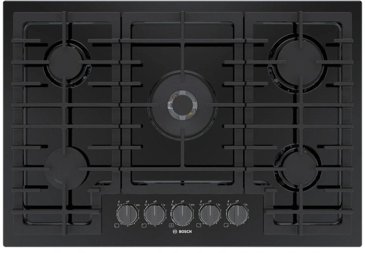 Bosch NGM8049UC 30 Inch Gas Cooktop 800 Series Black