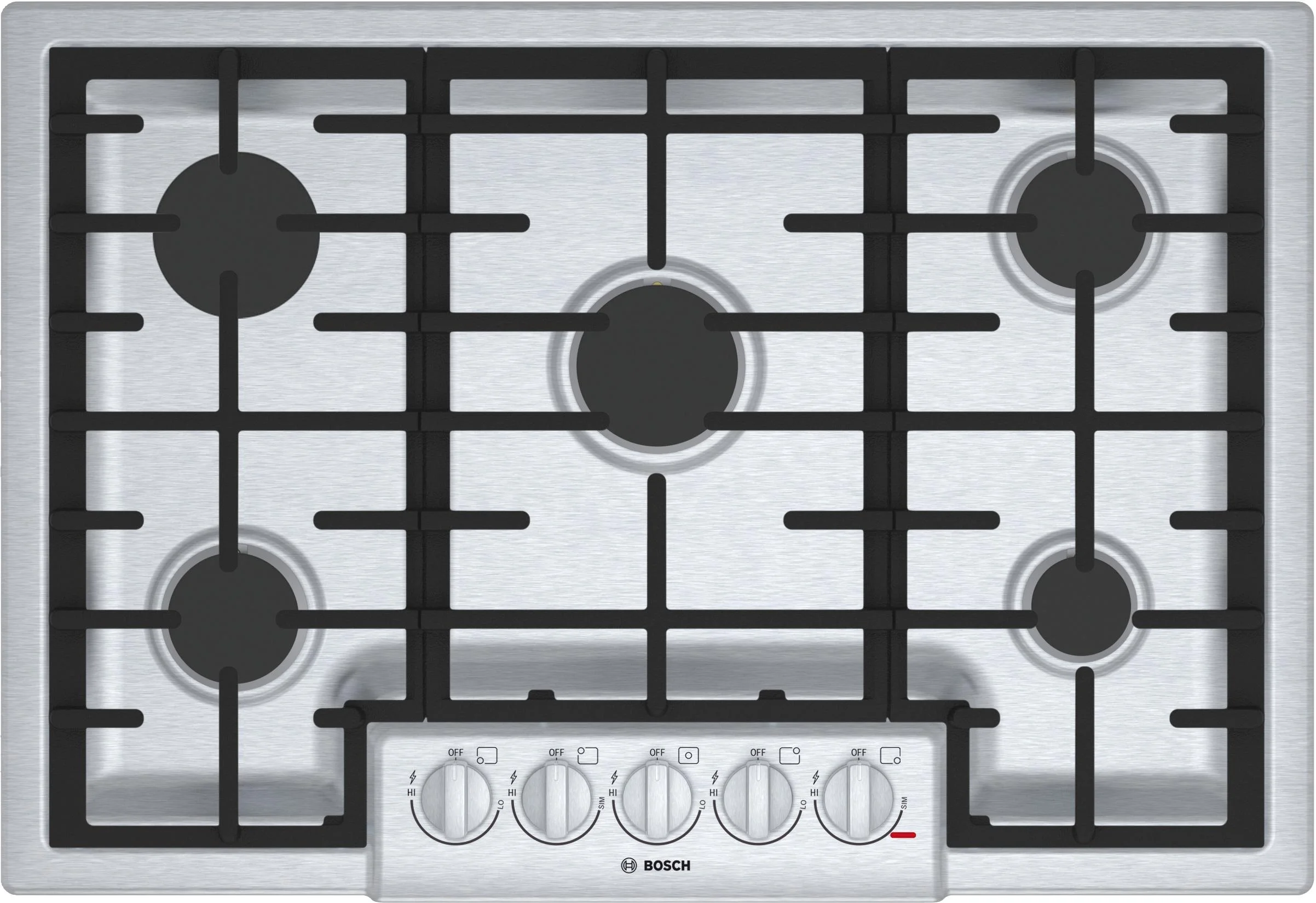 Bosch NGM8056UC 800 Series 30 Inch Gas Sealed Burner Cooktop