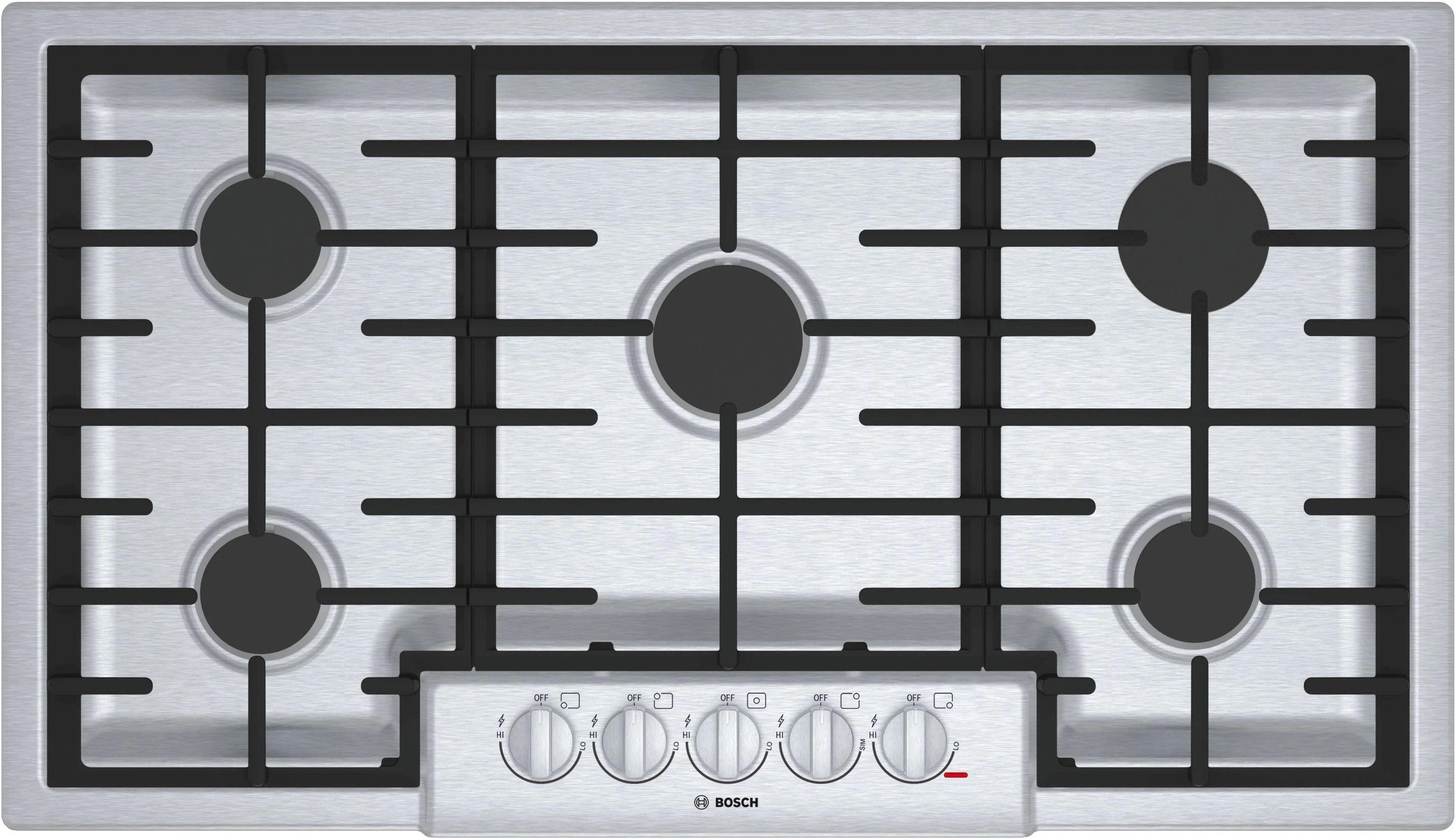 Bosch NGM8656UC 800 Series 36 Inch Gas Sealed Burner Cooktop