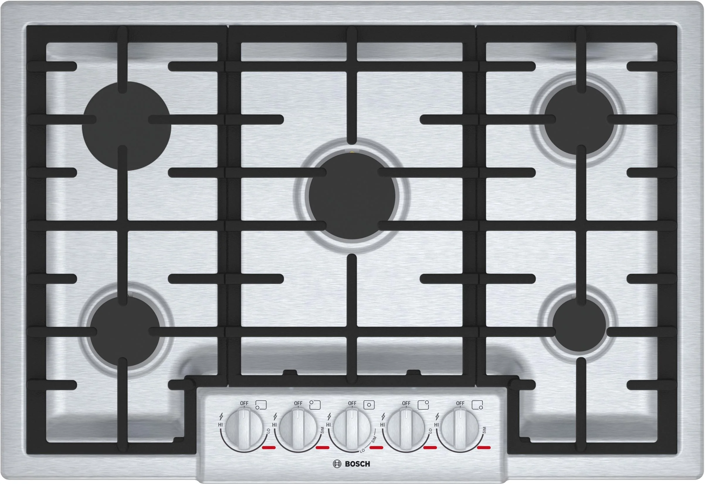 Bosch Benchmark NGMP056UC 30 Inch Gas Sealed Burner Cooktop