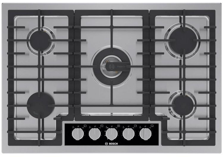 Bosch NGMP059UC 30 Inch Benchmark Series Gas Cooktop: Stainless Stainless Steel