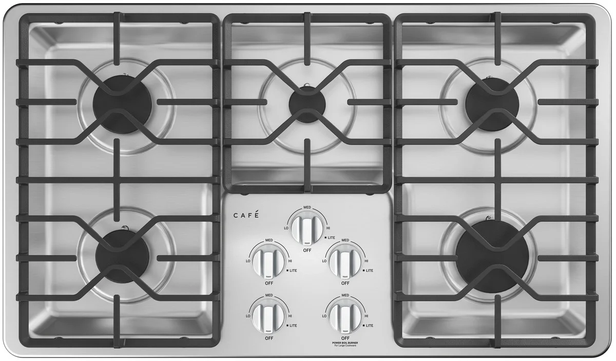 Cafe CGP60362TS1 36 Inch Gas Sealed Burner Cooktop