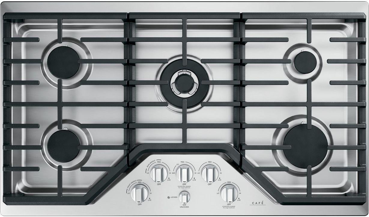 Cafe CGP95362MS1 Matte Collection Series 36 Inch Gas Sealed Burner Cooktop