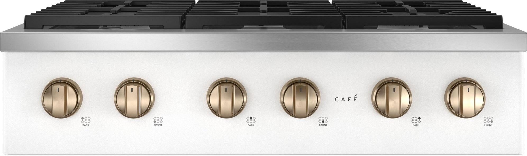 Cafe CGU366P4TW2 Matte Collection Series 36 Inch Gas Sealed Burner Rangetop