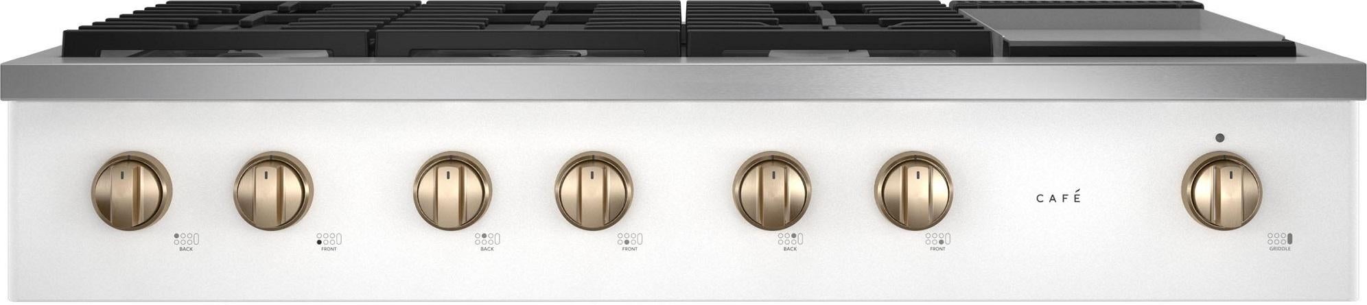 Cafe CGU486P4TW2 Matte Collection Series 48 Inch Gas Sealed Burner Rangetop