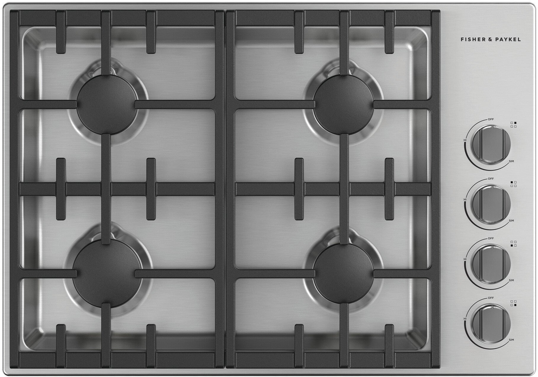 Fisher Paykel CDV3304HL 30 Inch Gas Cooktop