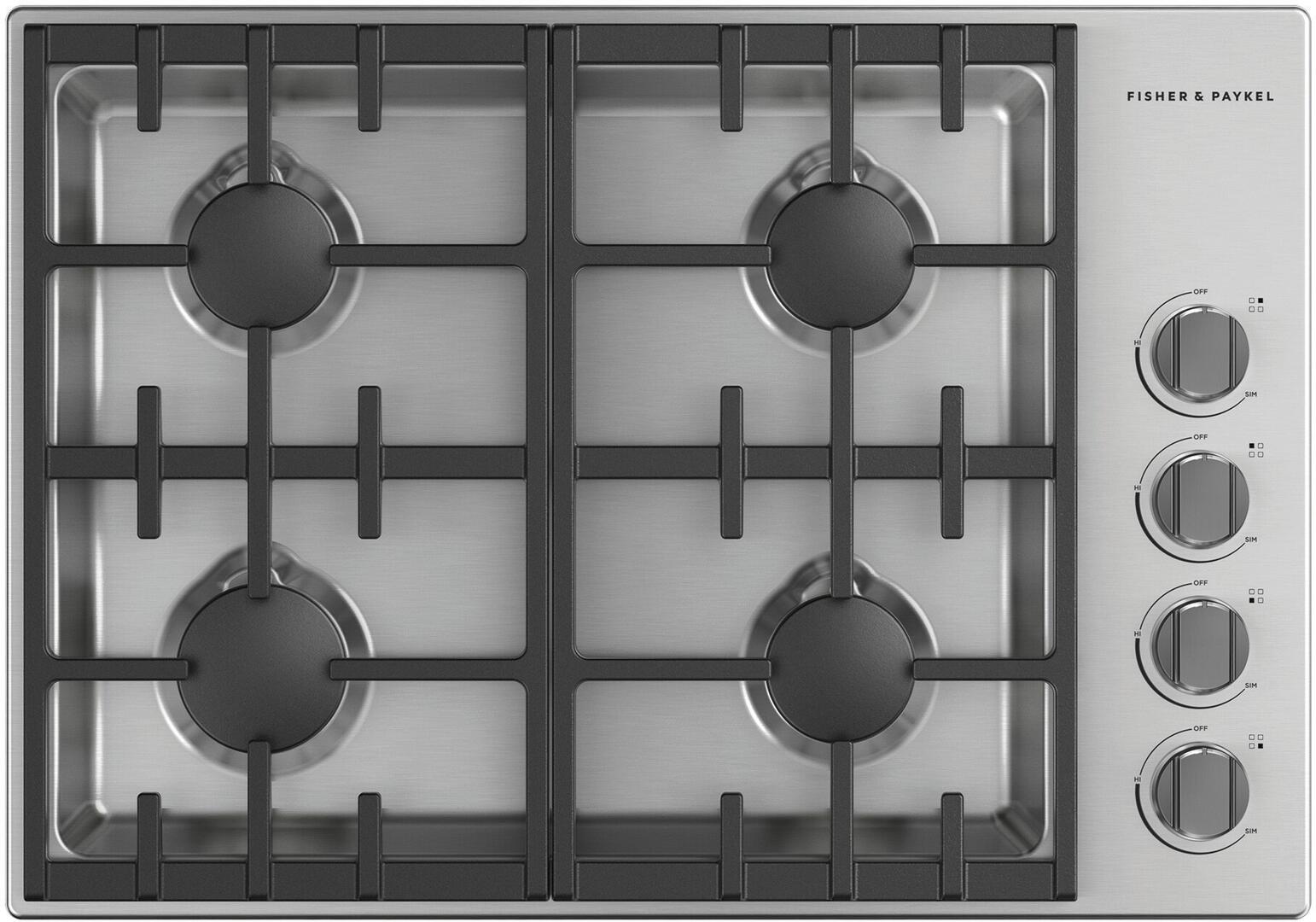 Fisher Paykel CDV3304N  30 Inch Gas Cooktop