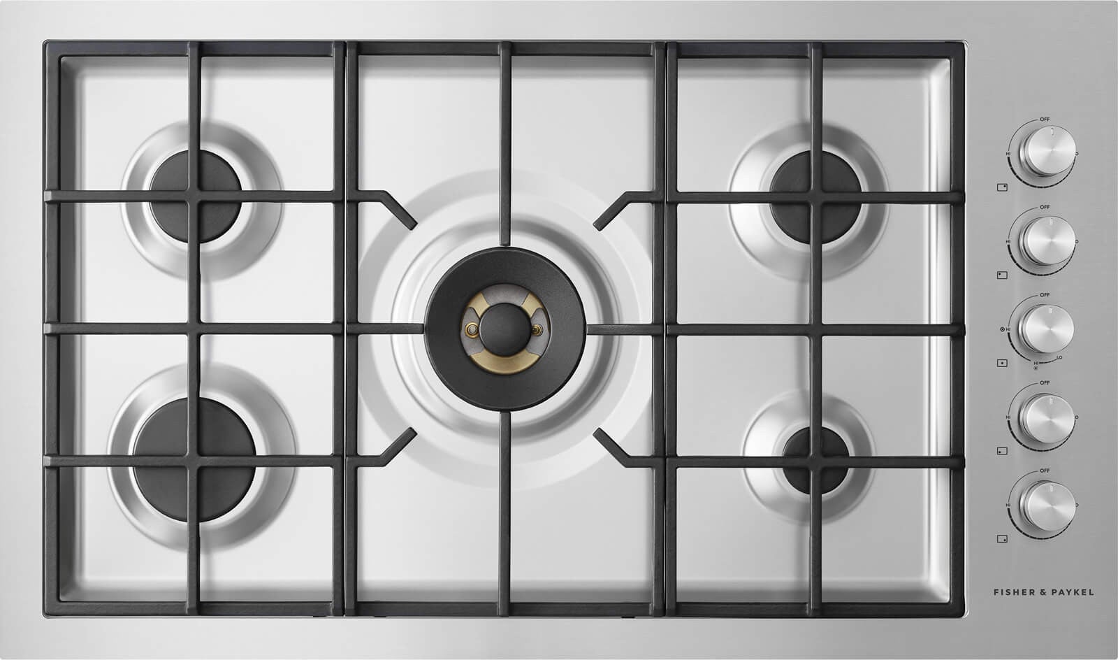 Fisher Paykel CG365DLPRX2N Contemporary Series 36 Inch Gas Sealed Burner Cooktop