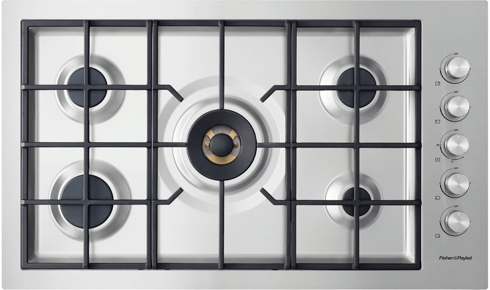 Fisher Paykel CG365DNGRX2N Contemporary Series 36 Inch Gas Sealed Burner Cooktop