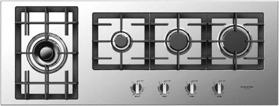 Fulgor Milano F4GK42S1 400 Series 44 Inch Gas Sealed Burner Cooktop