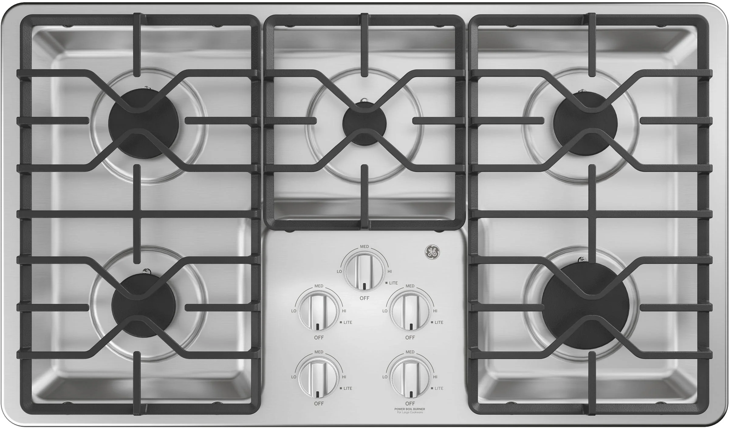 GE JGP3036SLSS 36 Inch Gas Sealed Burner Cooktop