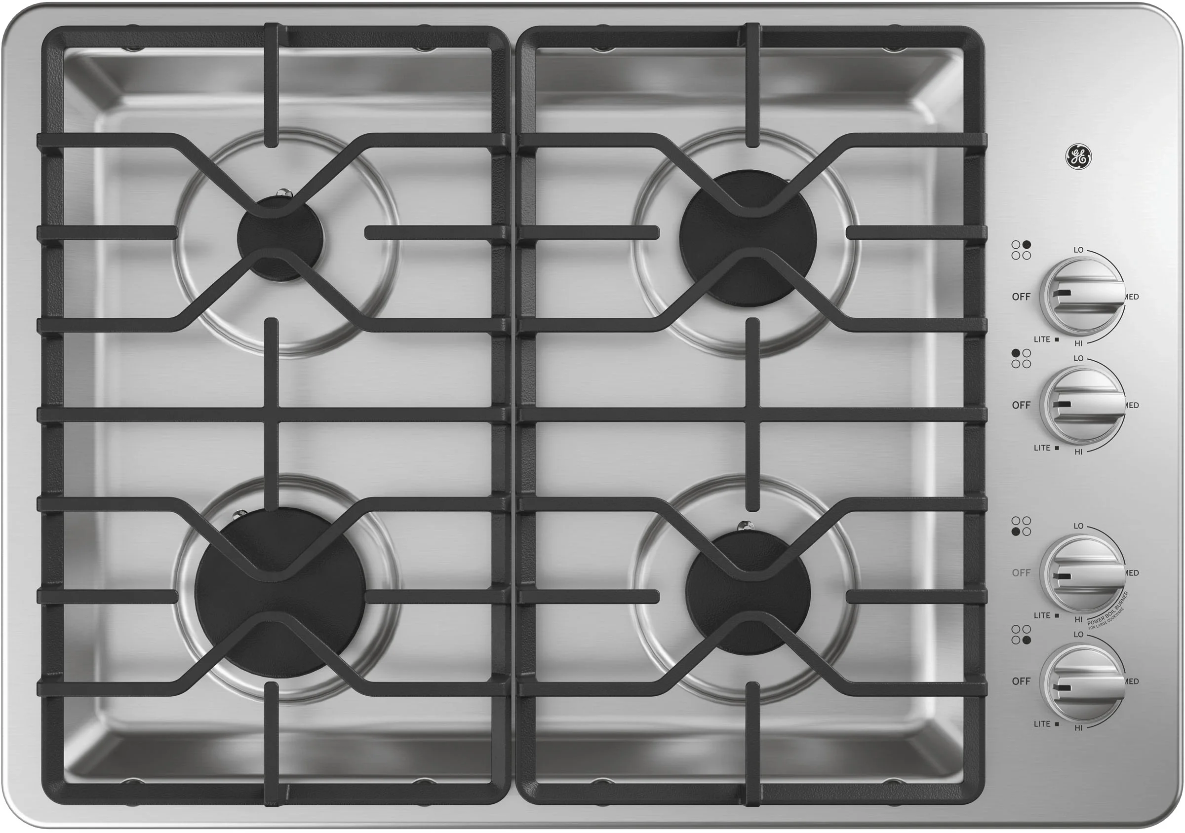 GE JGP3530SLSS 30 Inch Gas Sealed Burner Cooktop