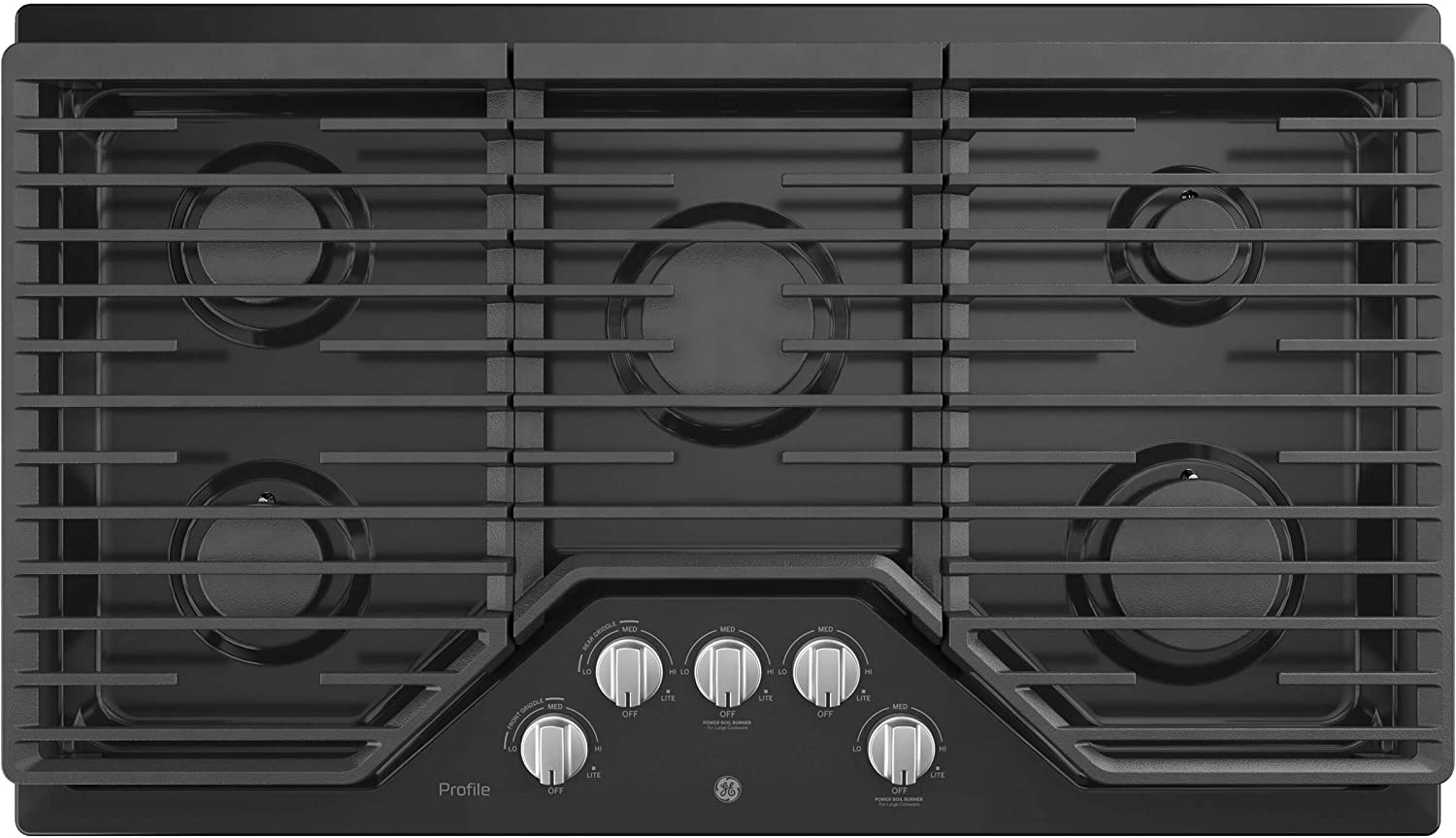 GE Profile PGP7036DLBB 36 Inch Gas Sealed Burner Cooktop
