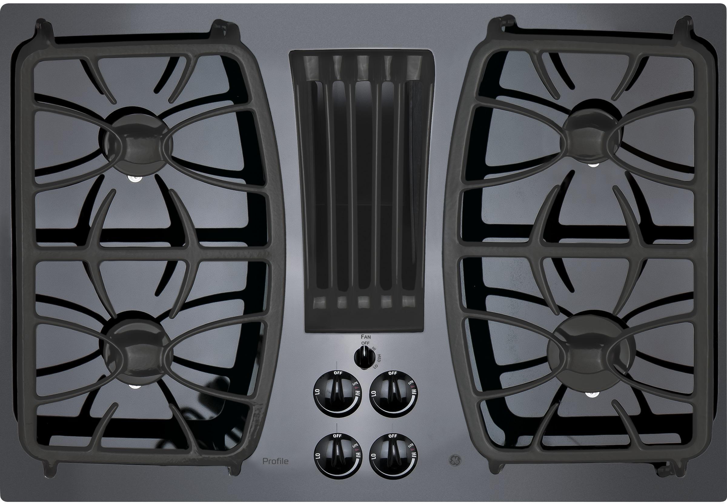 GE Profile PGP9830DRBB 30 Inch Gas Sealed Burner Cooktop