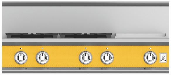 Hestan KRT364GDLPYW 36 Inch Gas Sealed Burner Rangetop