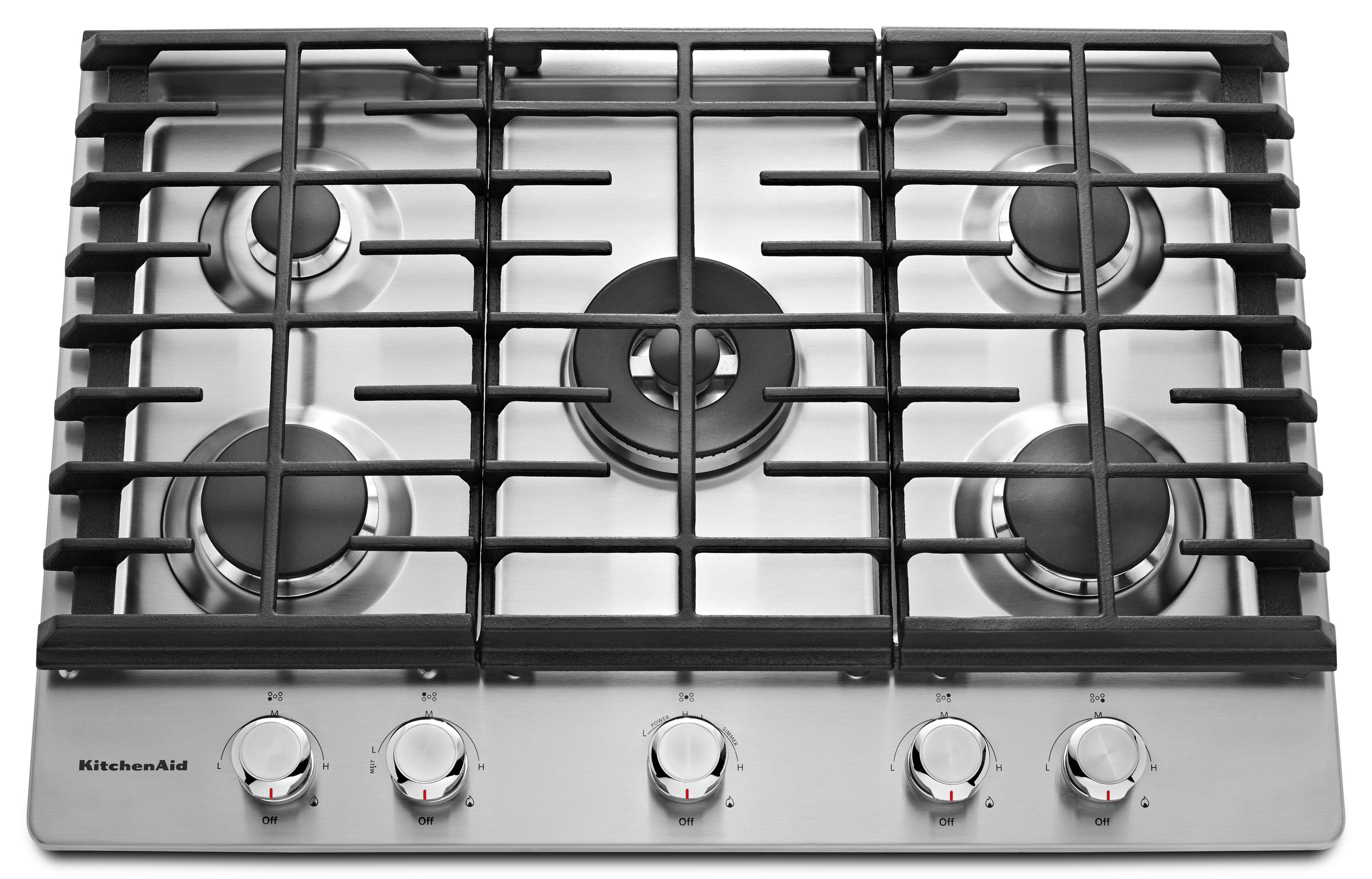 Kitchen Aid KitchenAid 30" Stainless Steel Sealed Burner Natural Gas Cooktop