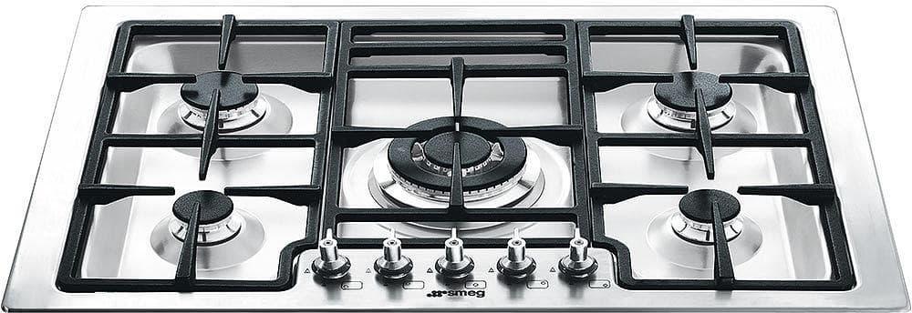 Smeg PGFU30X Classic Design Series 30 Inch Gas Sealed Burner Cooktop