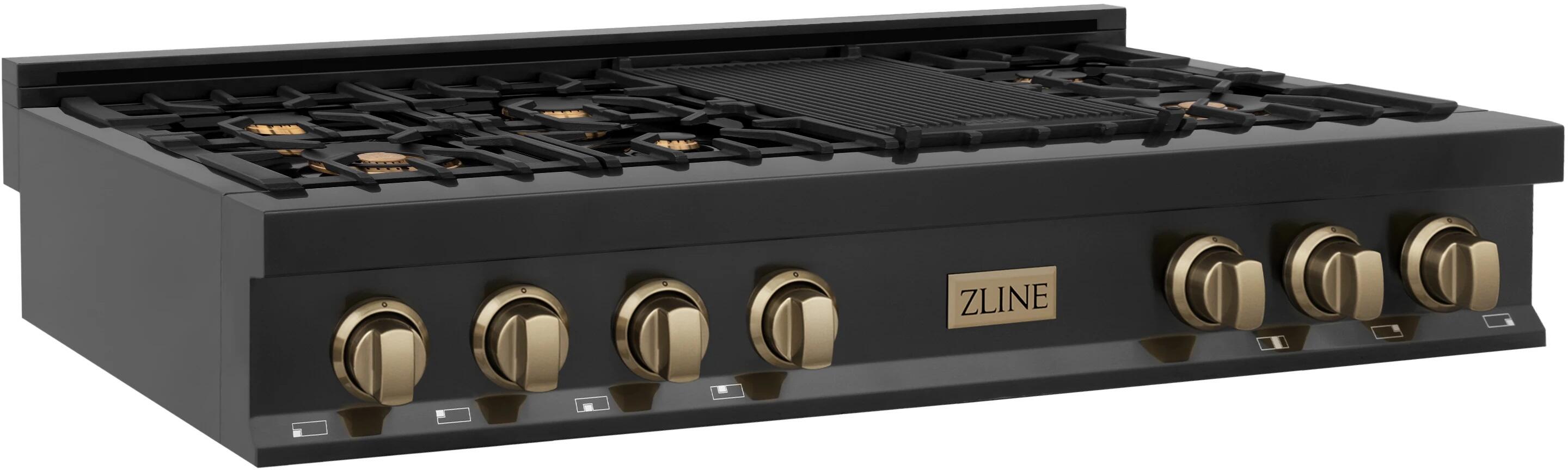 Z Line ZLINE RTBZ48CB Autograph Edition Series 48 Inch Gas Sealed Burner Rangetop