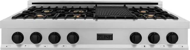 Z Line ZLINE RTSZ48MB Autograph Edition Series 48 Inch Gas Sealed Burner Rangetop