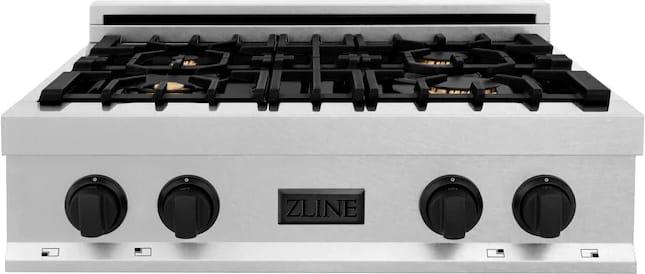 Z Line ZLINE RTZ30MB Autograph Edition Series 30 Inch Gas Sealed Burner Rangetop