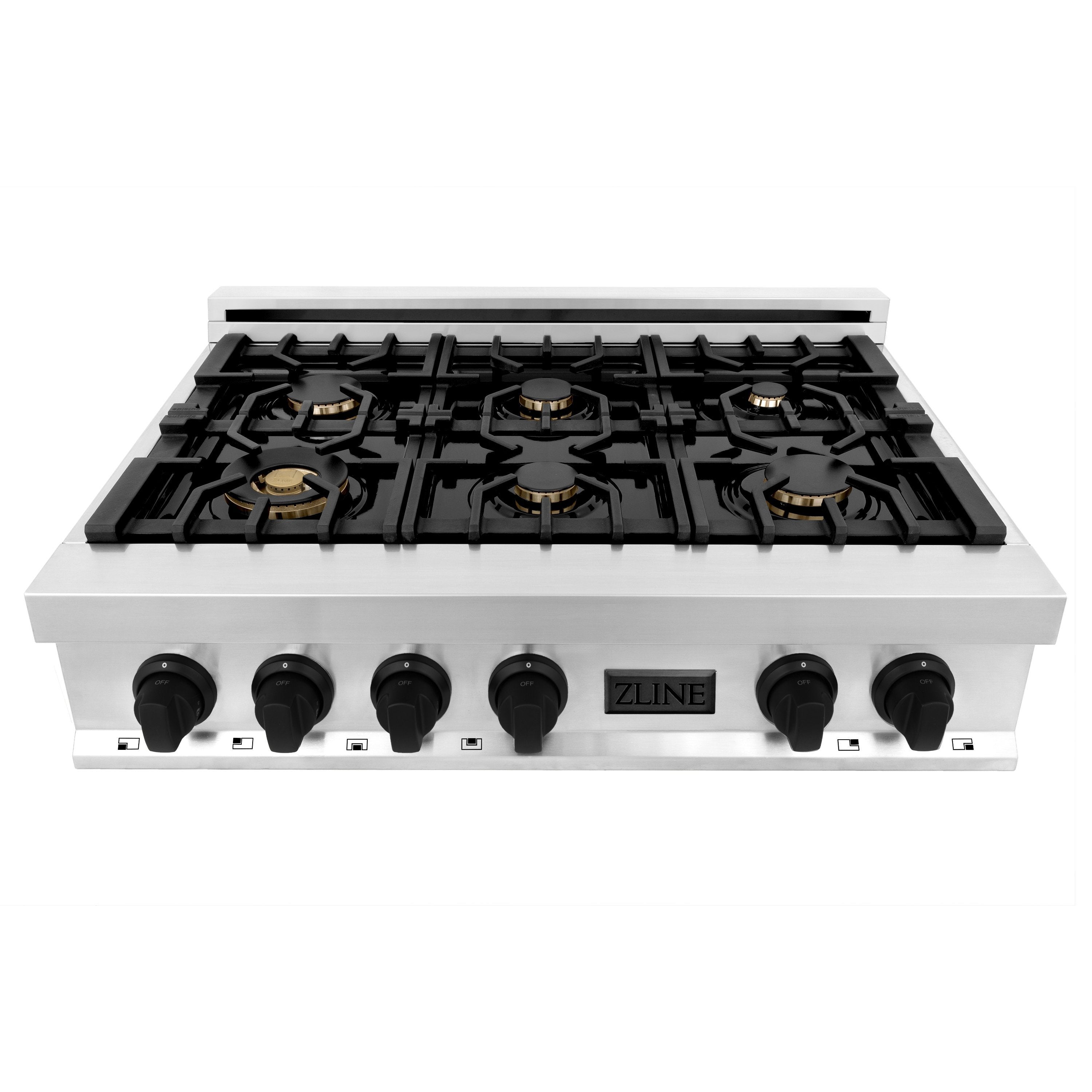 Z Line ZLINE RTZ36CB Autograph Edition Series 36 Inch Gas Sealed Burner Rangetop
