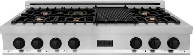 Z Line ZLINE RTZ48MB Autograph Edition Series 48 Inch Gas Sealed Burner Rangetop