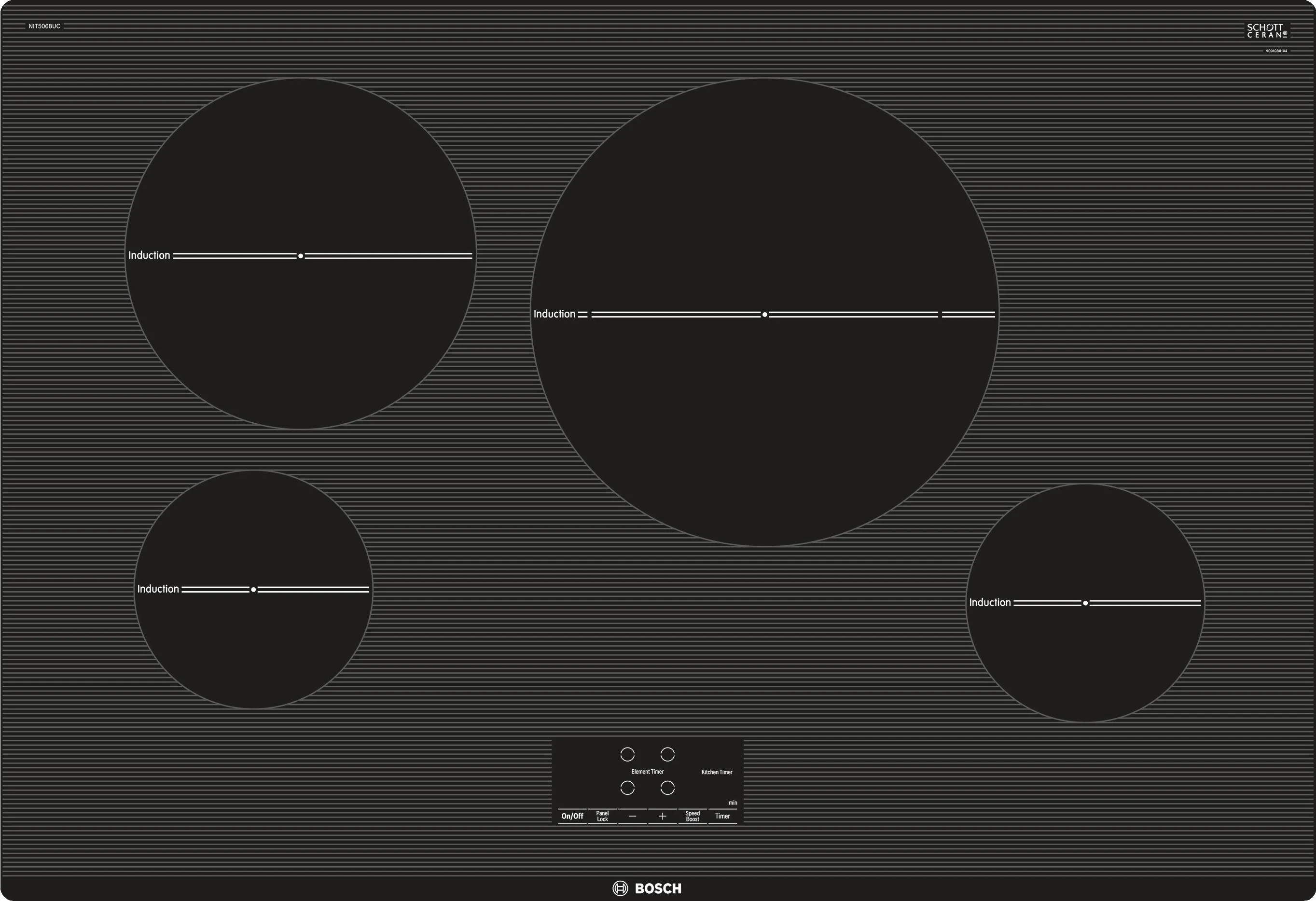 Bosch 500 Series 30 Inch Induction Smoothtop Cooktop