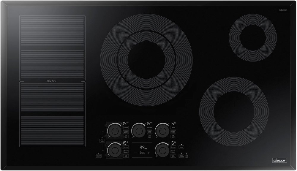 Dacor DTI36P876BB 36 Inch Induction Smoothtop Cooktop