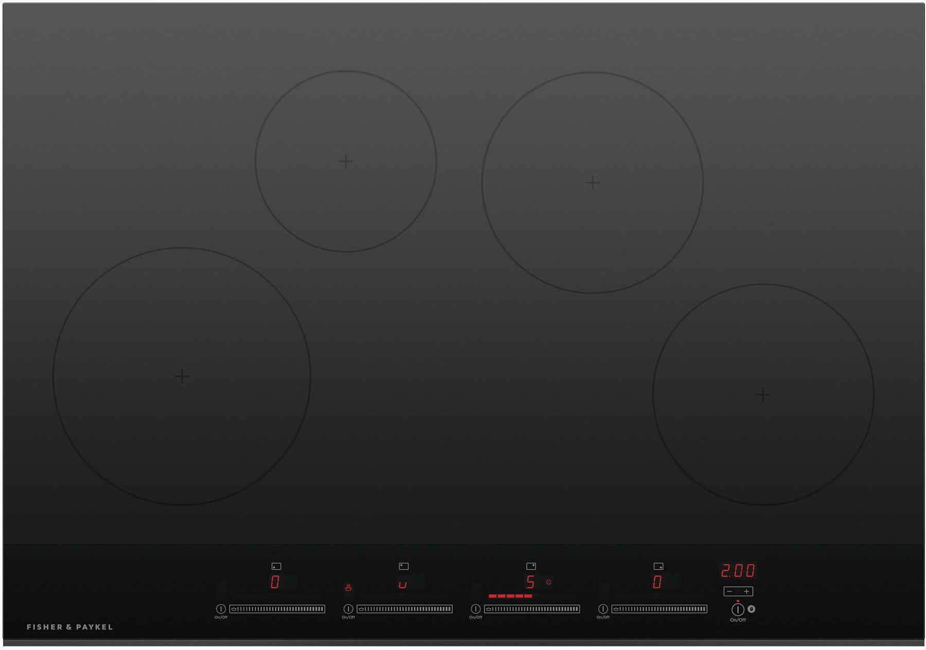 Fisher Paykel CI304DTB4 Contemporary Series 30 Inch Induction Smoothtop Cooktop