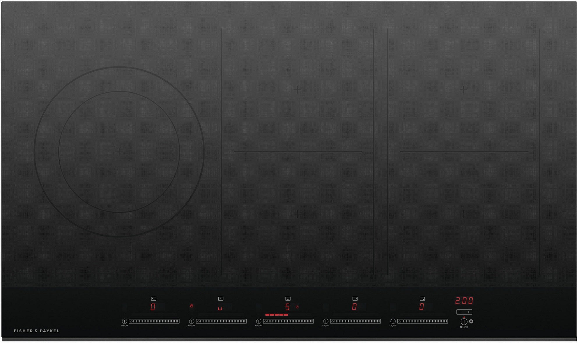 Fisher Paykel CI365DTB4  Contemporary Series 36 Inch Induction Smoothtop Cooktop