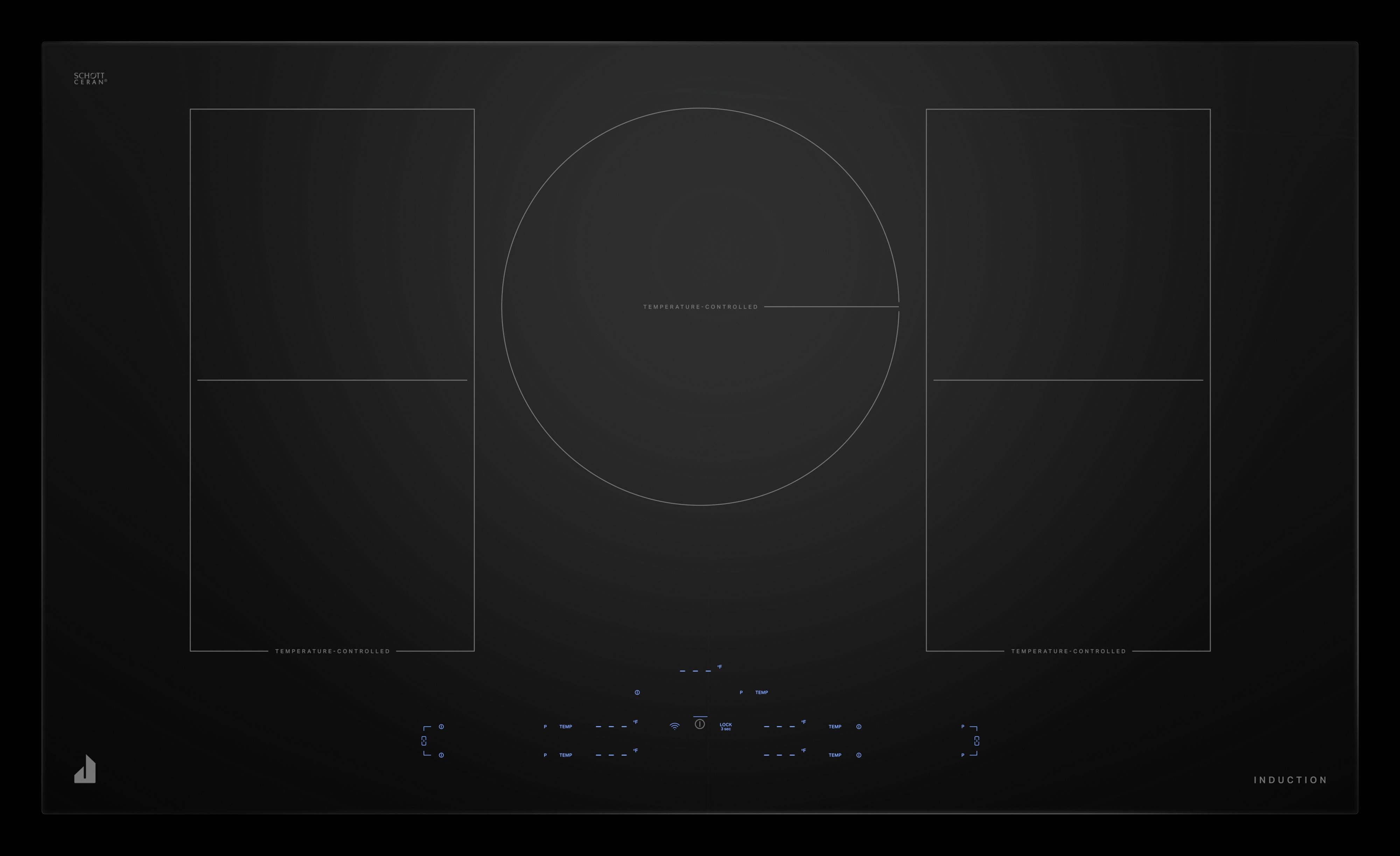 Jenn Air JICT736SB 36 Inch Flex Element Sensor Induction Cooktop: Black