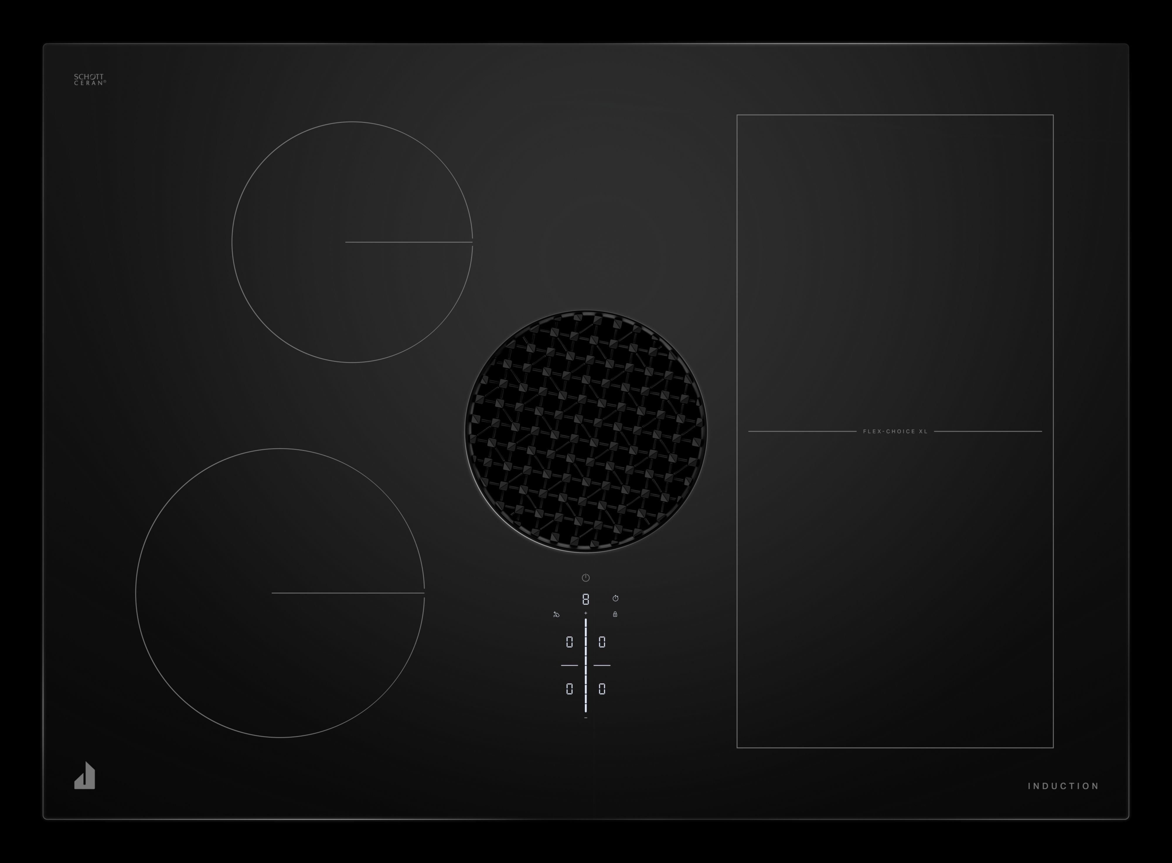 Jenn Air JIDT730SBL 30 Inch Induction Downdraft Cooktop Black