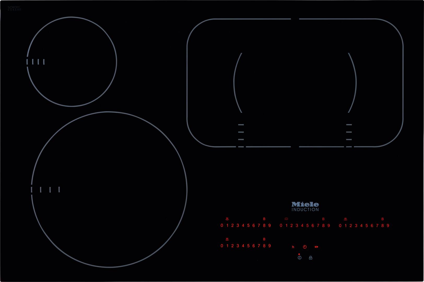 Miele KM6365 30 Inch Induction Smoothtop Cooktop