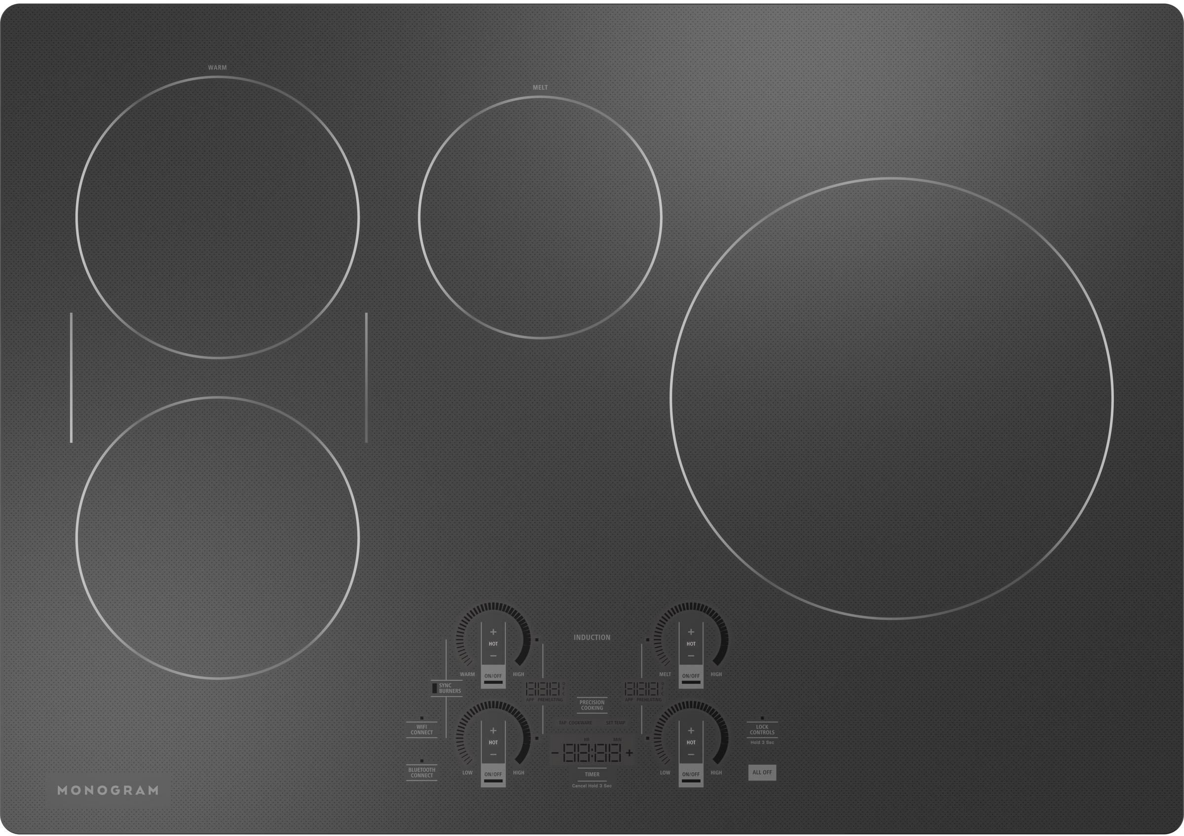 Monogram ZHU30RDTBB 30 Inch Induction Smoothtop Cooktop