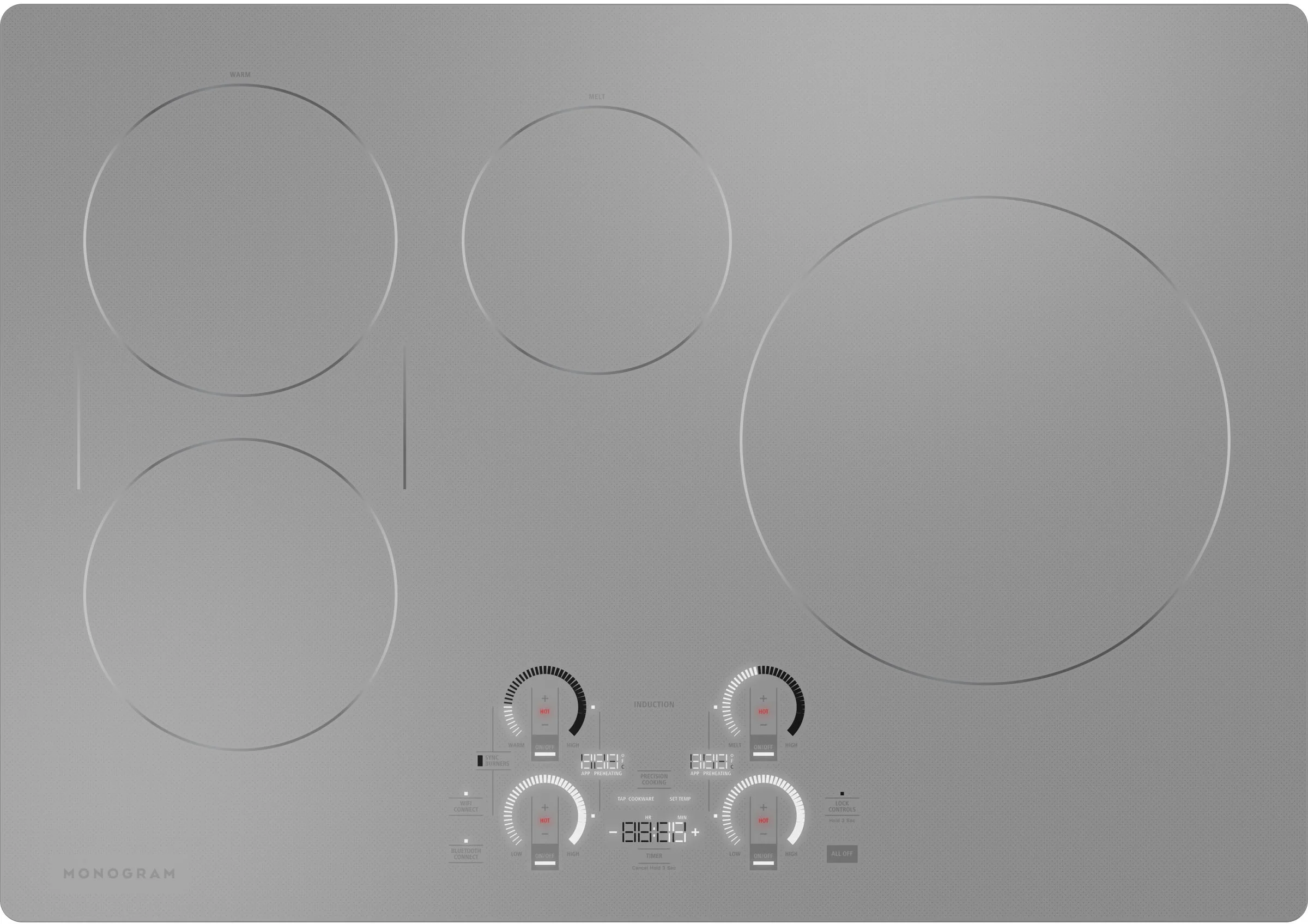 Monogram ZHU30RSTSS 30 Inch Induction Smoothtop Cooktop
